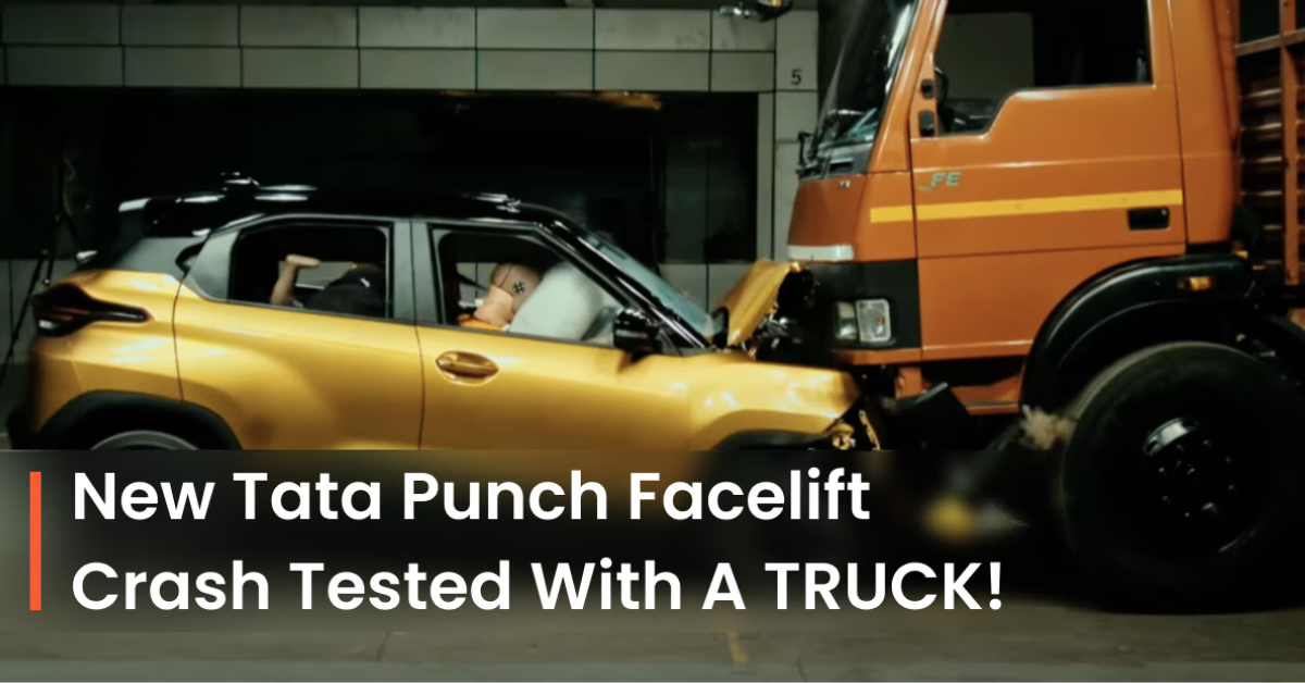 2026 Tata Punch Facelift Crash Video Reveals Impressive Safety After Truck Collision
