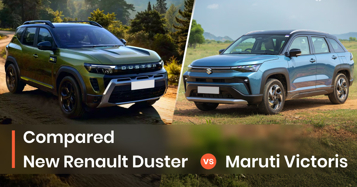 2026 Renault Duster vs Maruti Victoris – Price, Features, Mileage