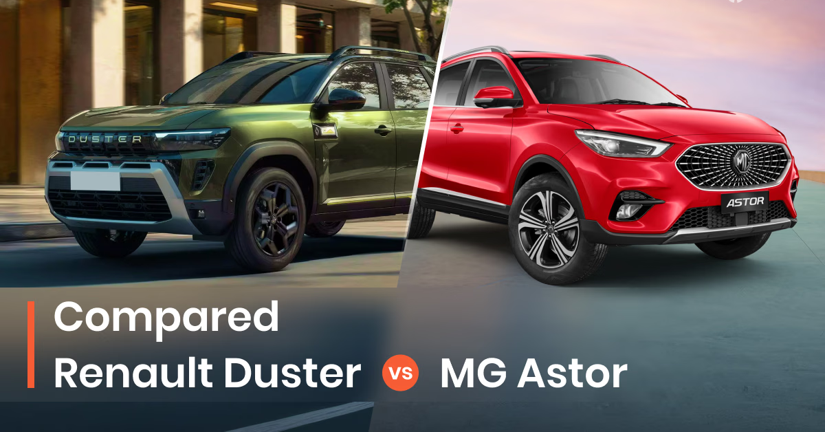 2026 Renault Duster vs MG Astor Comparison