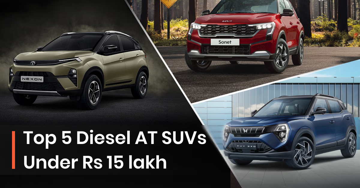 Top Diesel Automatic SUVs Under 15 Lakh India 2026