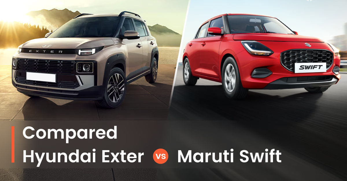 Hyundai Exter Facelift 2026 vs Maruti Swift Comparison