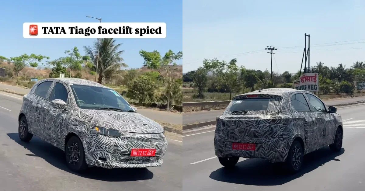 Tata Tiago Facelift 2026 Spied