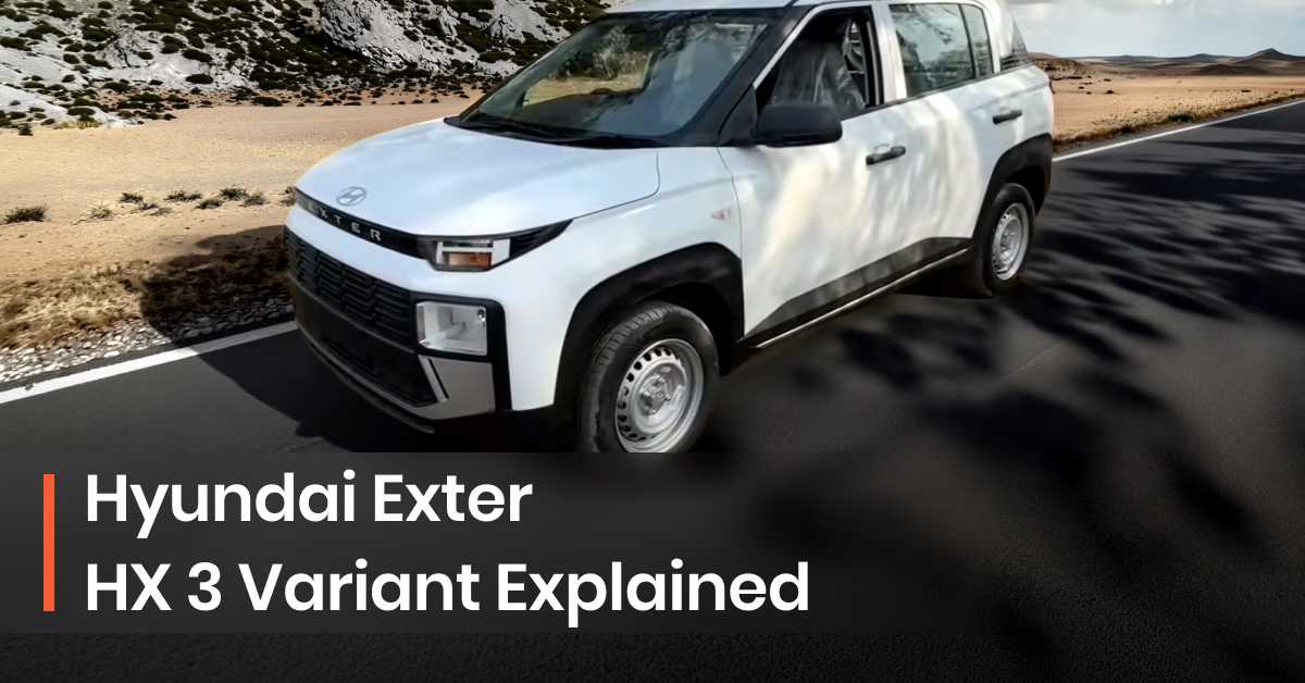 Hyundai Exter Facelift 2026 HX3 Variant