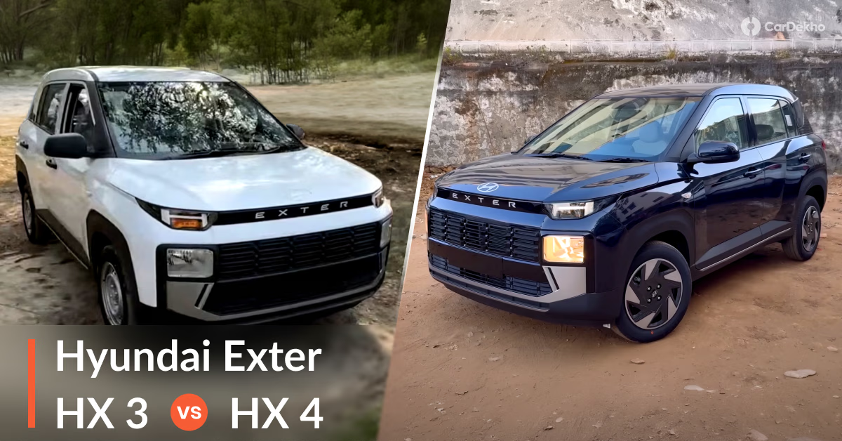 Hyundai Exter HX3 vs HX4 2026
