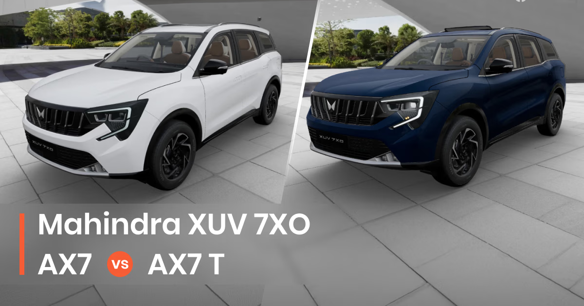 Mahindra XUV 7XO AX7 vs AX7 T Comparison 2026