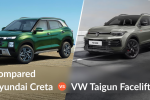 Compare 2026 Volkswagen Taigun Facelift vs Hyundai Creta in detail. Explore price, features, engine, mileage, safety, and performance to find the best compact SUV for value and comfort in India.