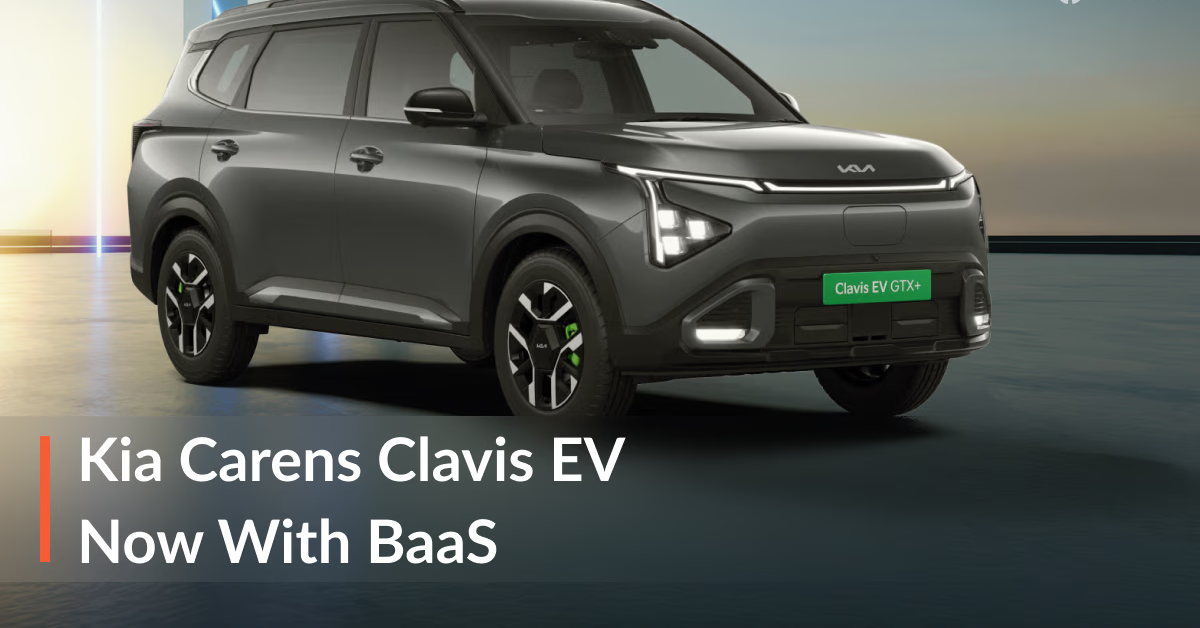 Kia Carens Clavis EV Battery Subscription Plan Launched