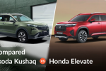 2026 Skoda Kushaq vs Honda Elevate Comparison