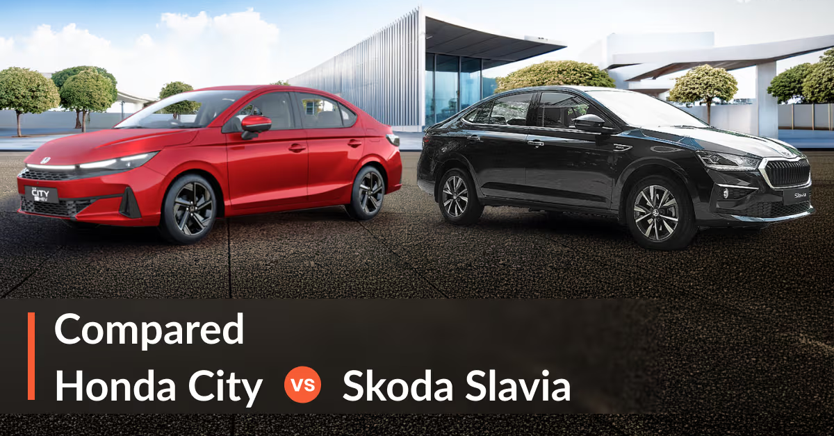 2026 Honda City Facelift vs Skoda Slavia Comparison