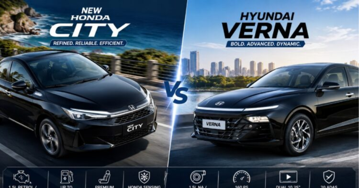 Honda City vs Hyundai Verna 2026