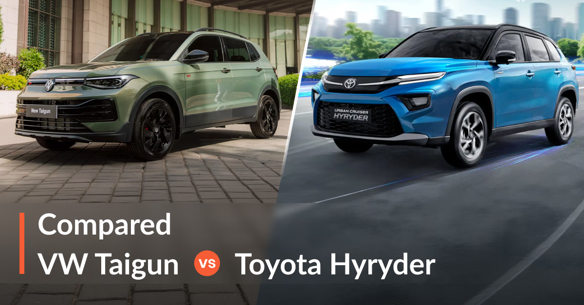 2026 Volkswagen Taigun Facelift vs Toyota Hyryder