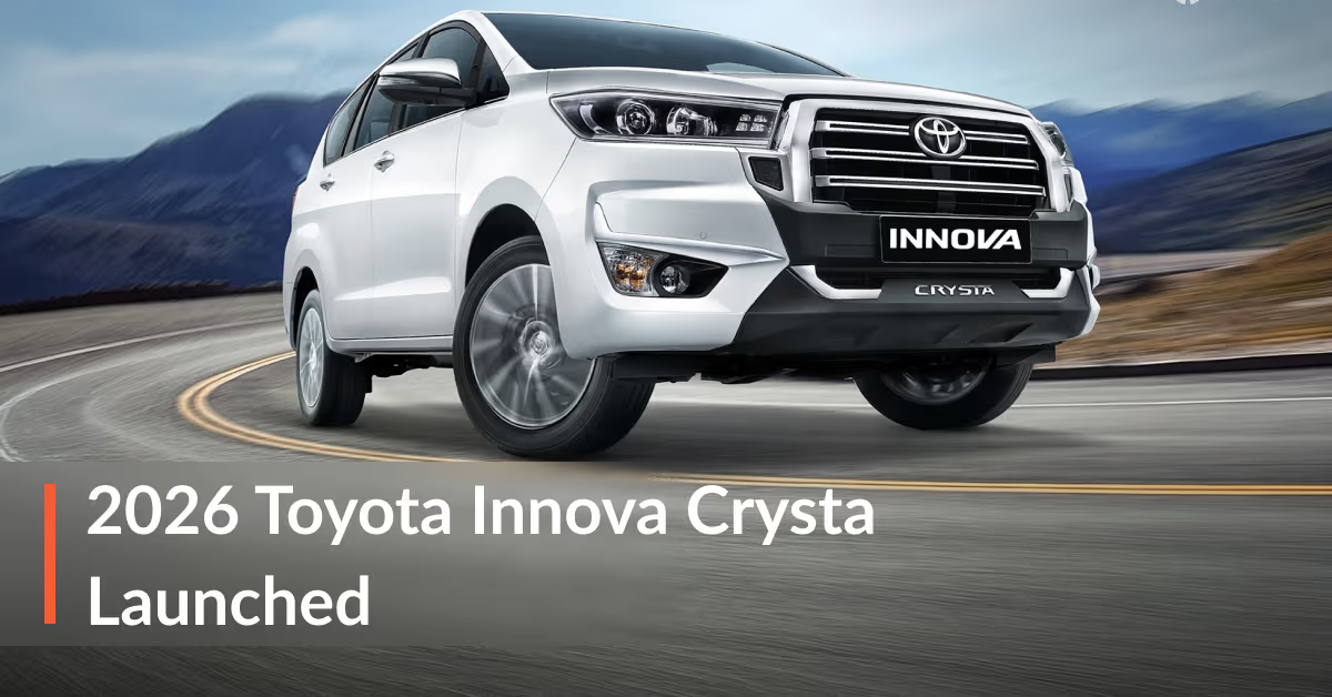 Toyota Innova Crysta 2026 Updated