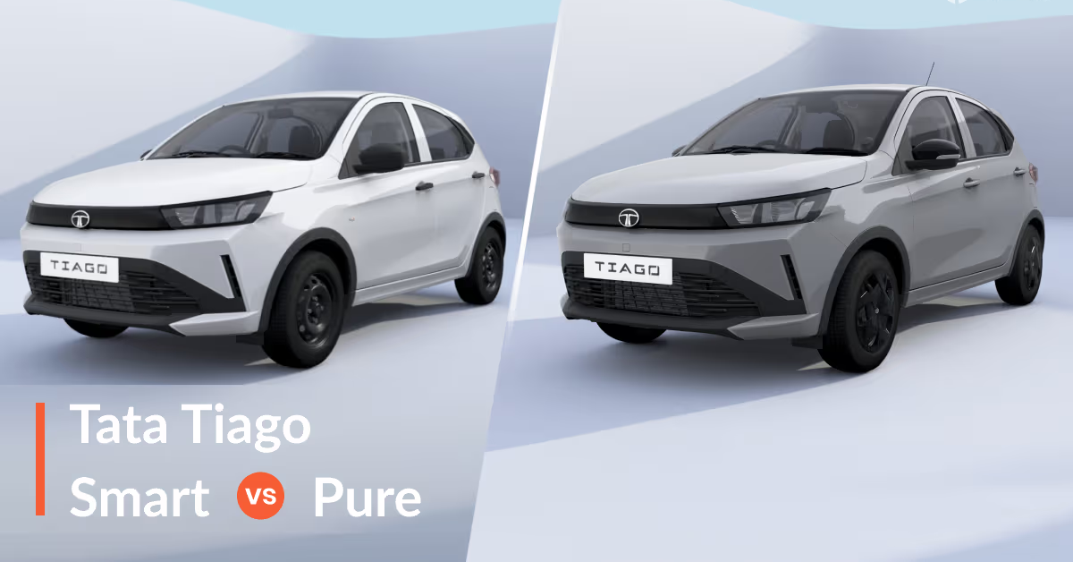 2026 Tata Tiago Facelift Smart vs Pure Comparison