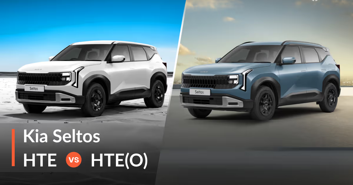 Kia Seltos HTE vs HTE (O) Comparison 2026